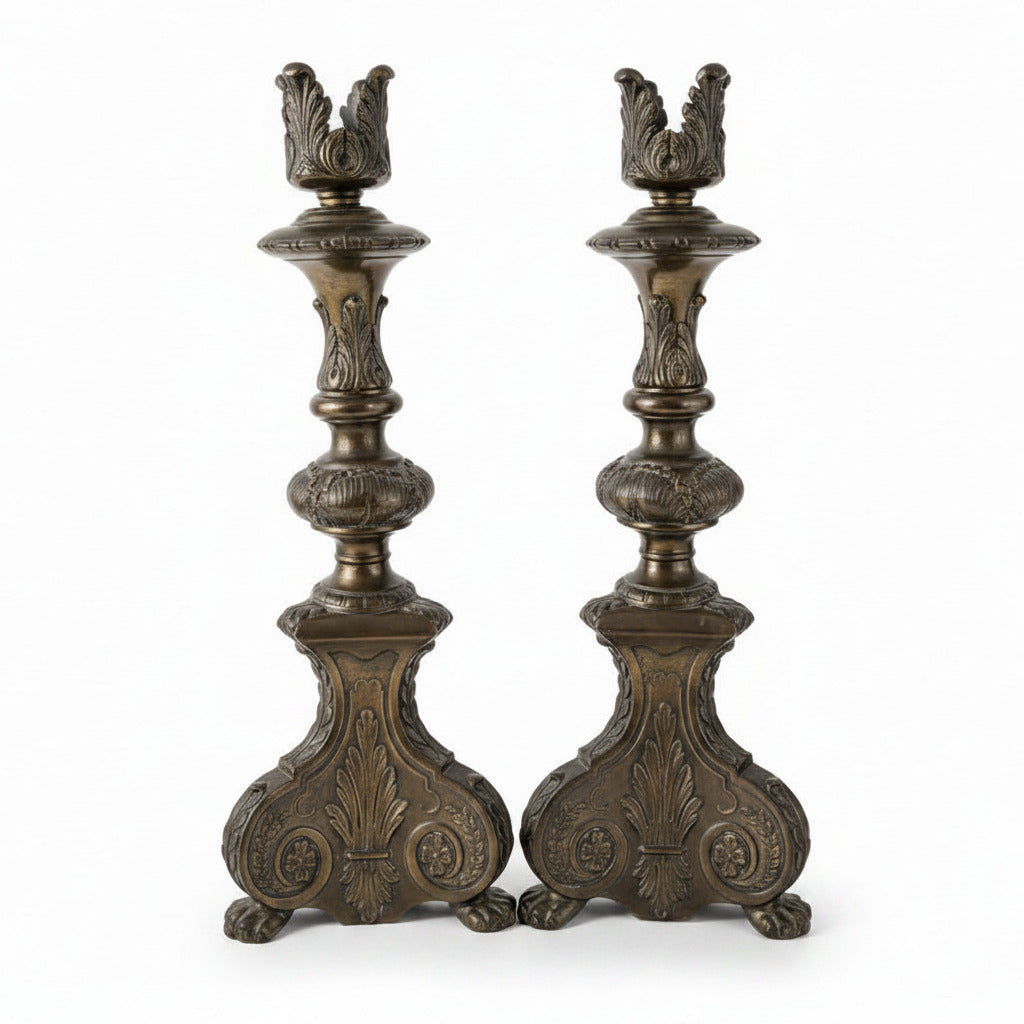 Baroque style candlesticks, pair | Cayen Home