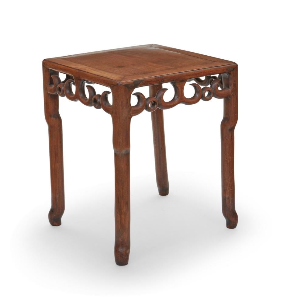 Chinese hardwood occasional table with scroll accent | Cayen Home
