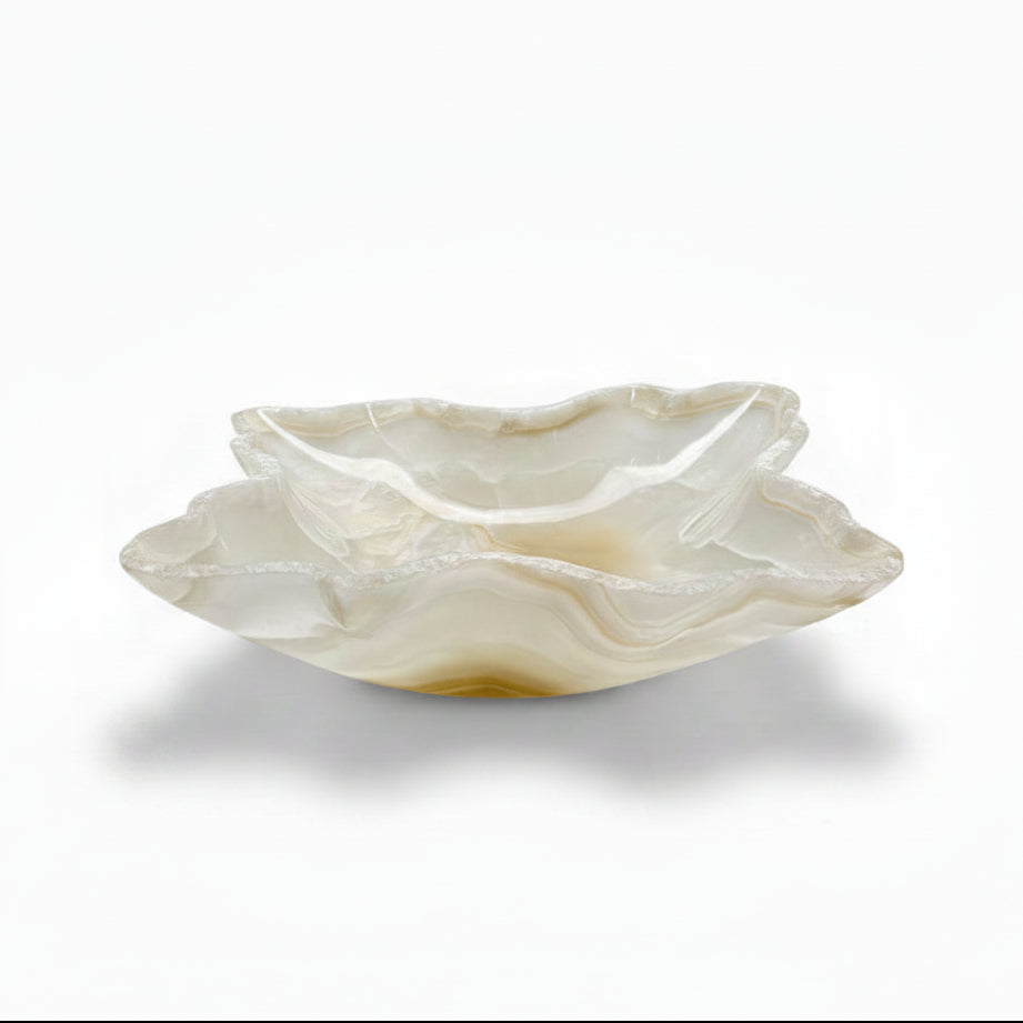 White onyx bowl, 60x50x15cm | Cayen Home