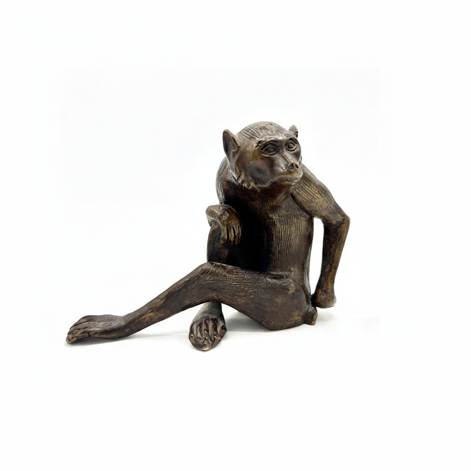 Sitting monkey, signed Takamura Koun | Cayen Home