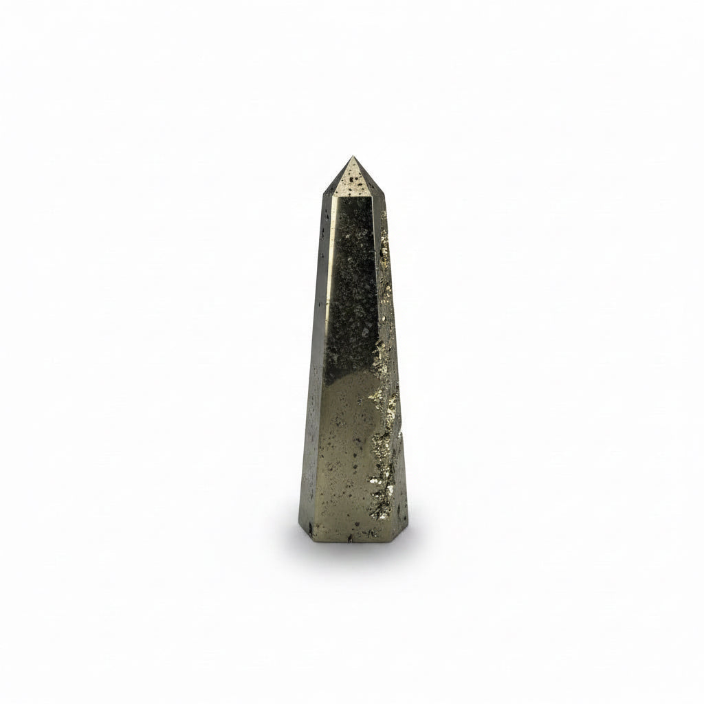 Pyrite obelisk, small | Cayen Home