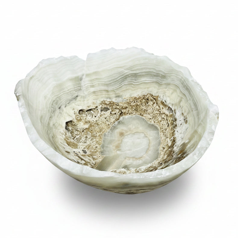 Gray onyx deep bowl, 25x20x10 | Cayen Home