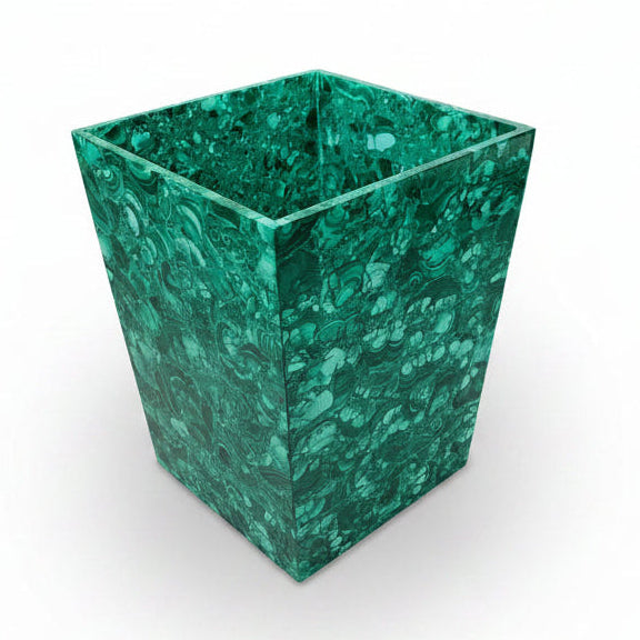 Malachite trash can | Cayen Home