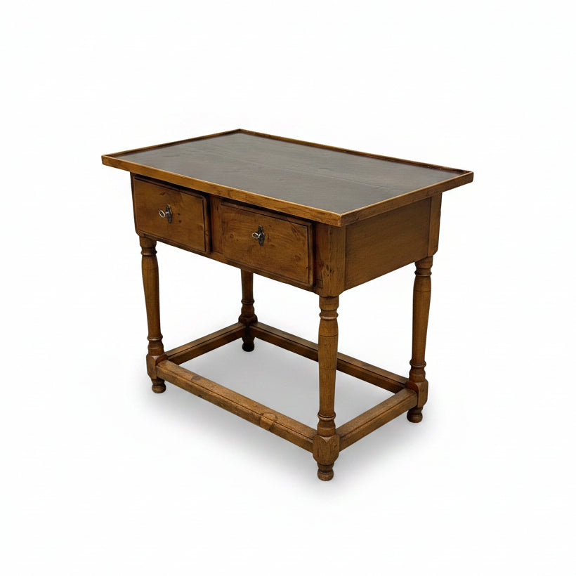 Louis XIII Continental baroque style fruitwood side table, view 2 | Cayen Home