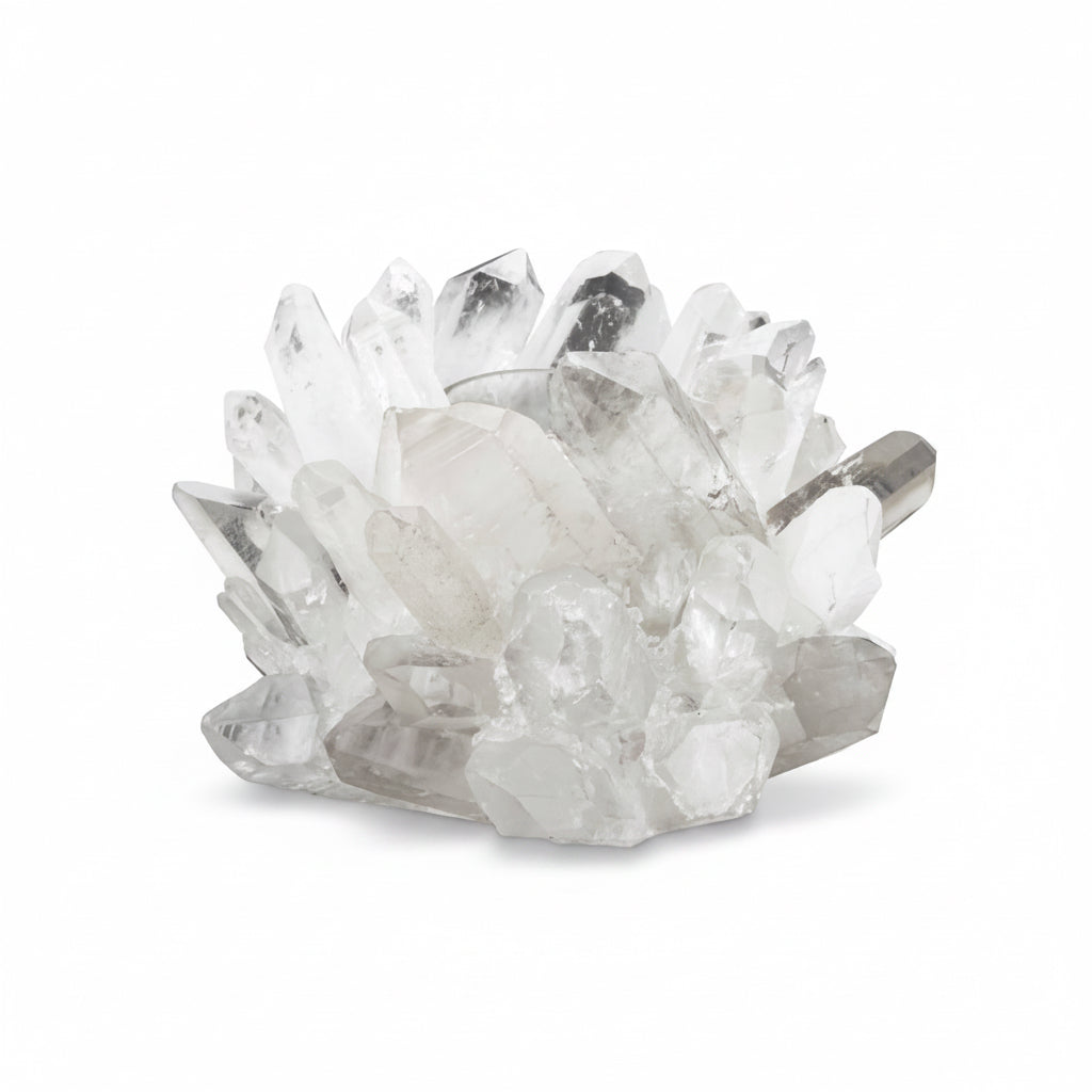 Clear quartz votive, large | Cayen Home