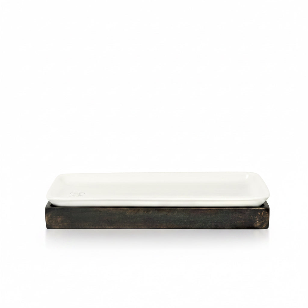Jan Barboglio Ceramica Blanca Chica platter | Cayen Home