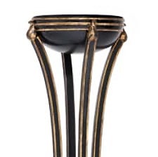 Maitland-Smith jardiniere with gold leaf accents, view 2 | Cayen Home
