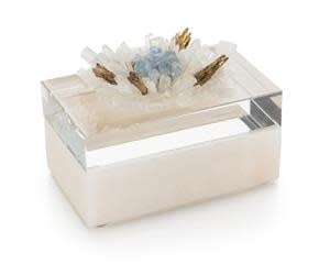 John-Richard Festooned in Stones box, celestite | Cayen Home