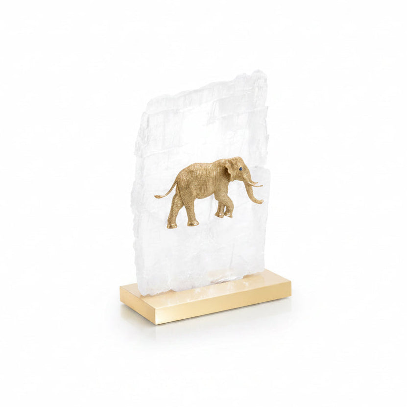 John-Richard selenite elephant | Cayen Home