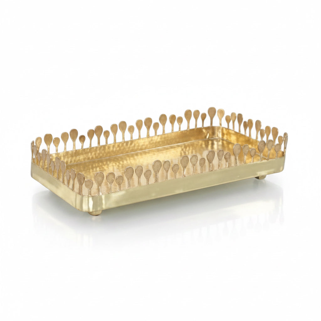 John-Richard brass teardrop tray | Cayen Home