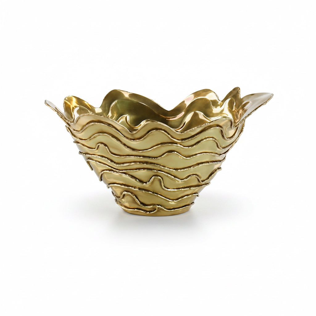 John-Richard Lagen bowl, polished brass | Cayen Home