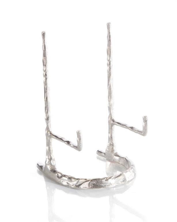 John-Richard Giacometti plate stand, nickel | Cayen Home