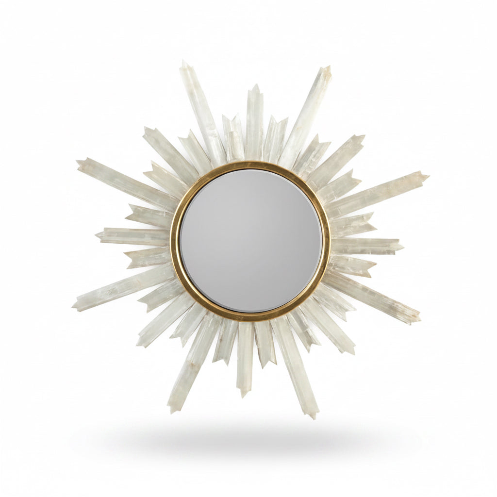 John-Richard selenite starburst mirror | Cayen Home