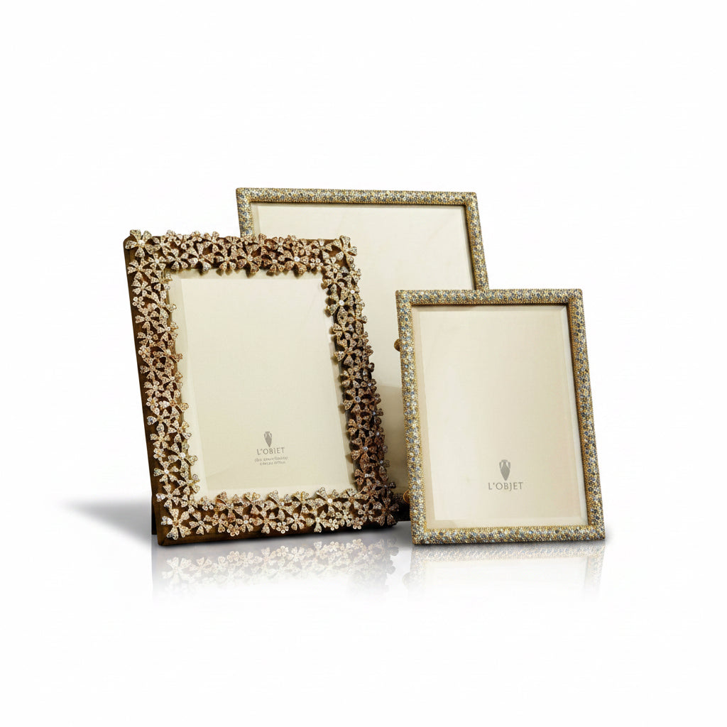 L'Objet Garland frame, gold, 4x6, view 3 | Cayen Home