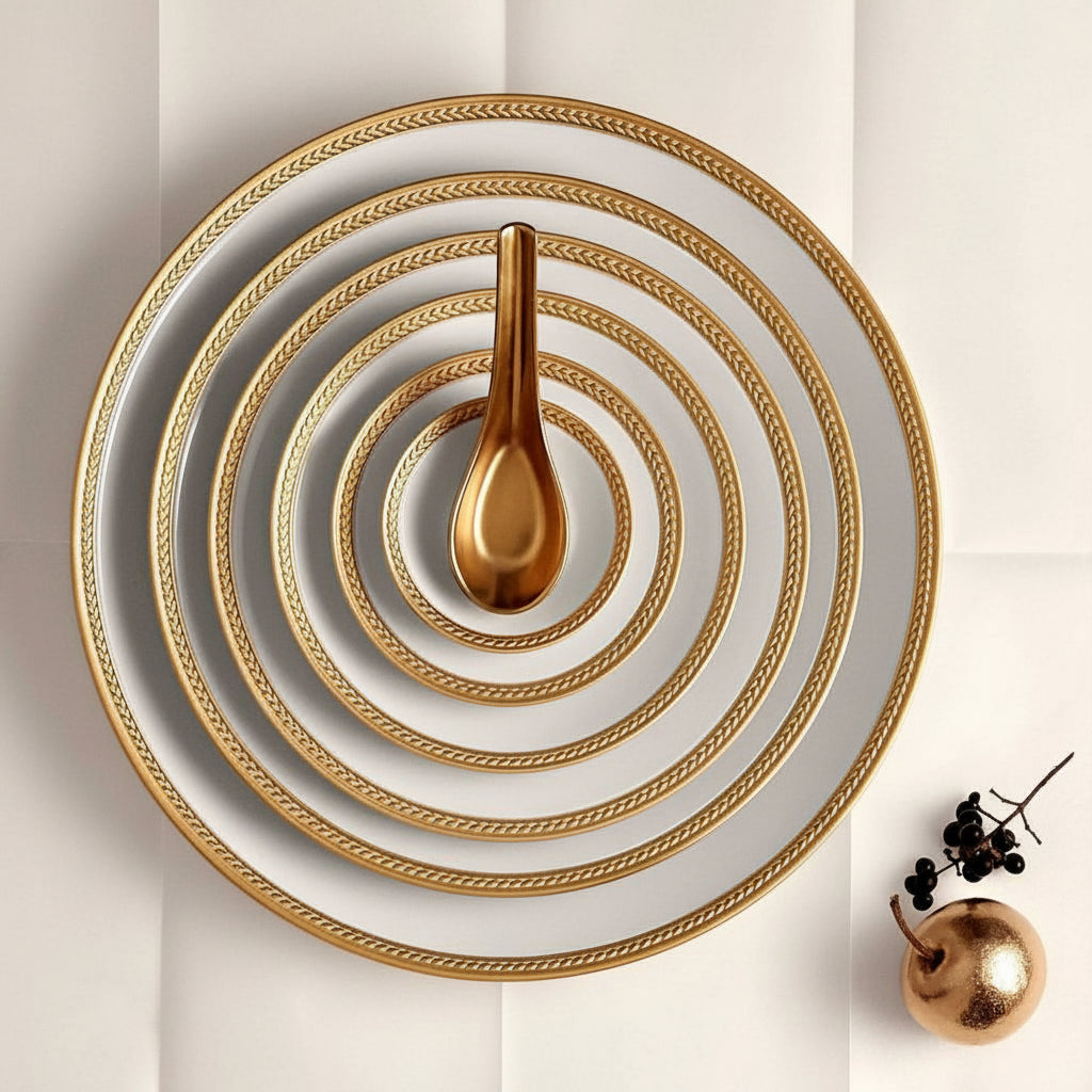 L'Objet Soie Tressee dessert plate, view 3 | Cayen Home