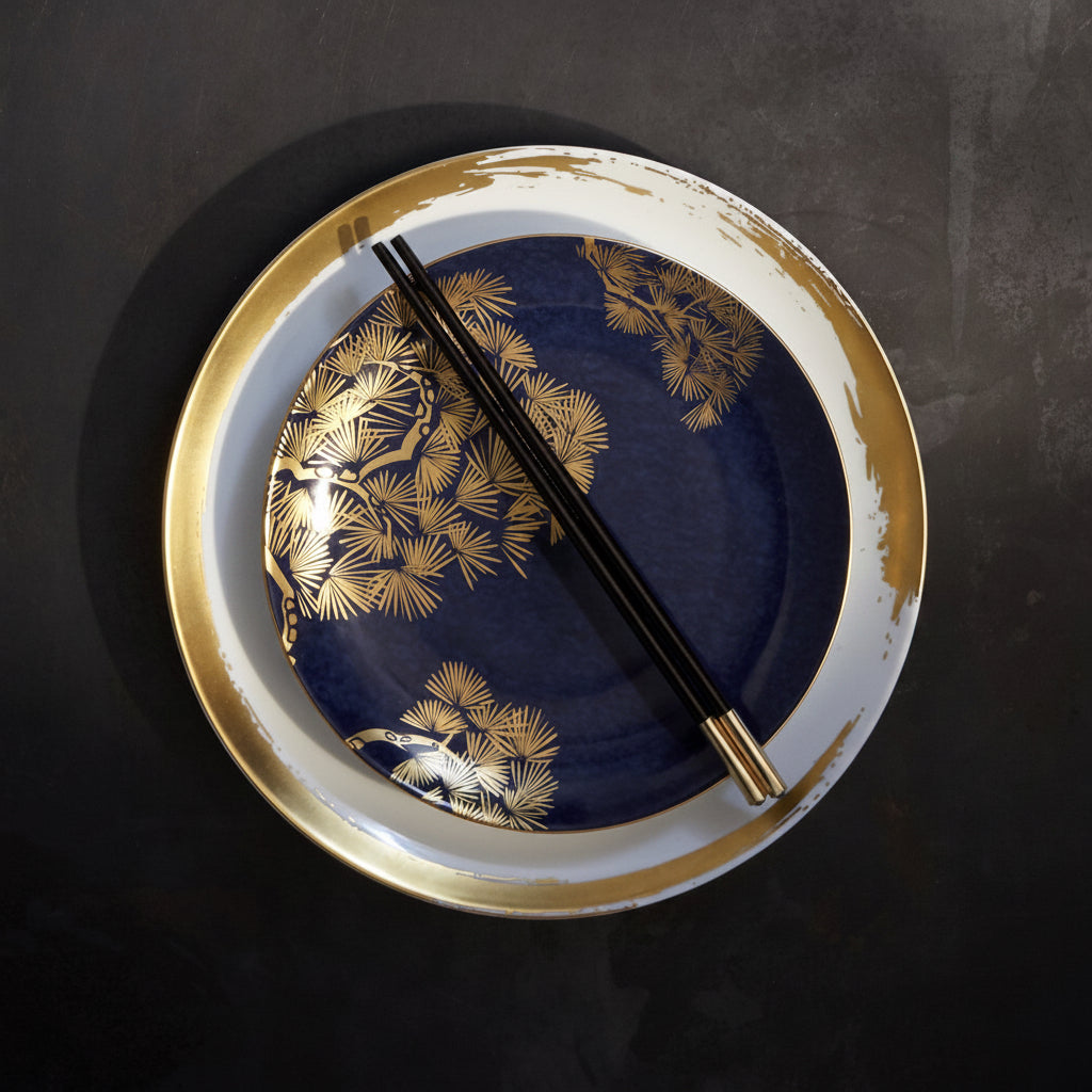 L'Objet Zen Bonsai dessert plates, set of 4, view 2 | Cayen Home