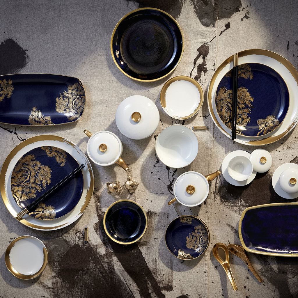 L'Objet Zen Forest dessert plate, view 2 | Cayen Home