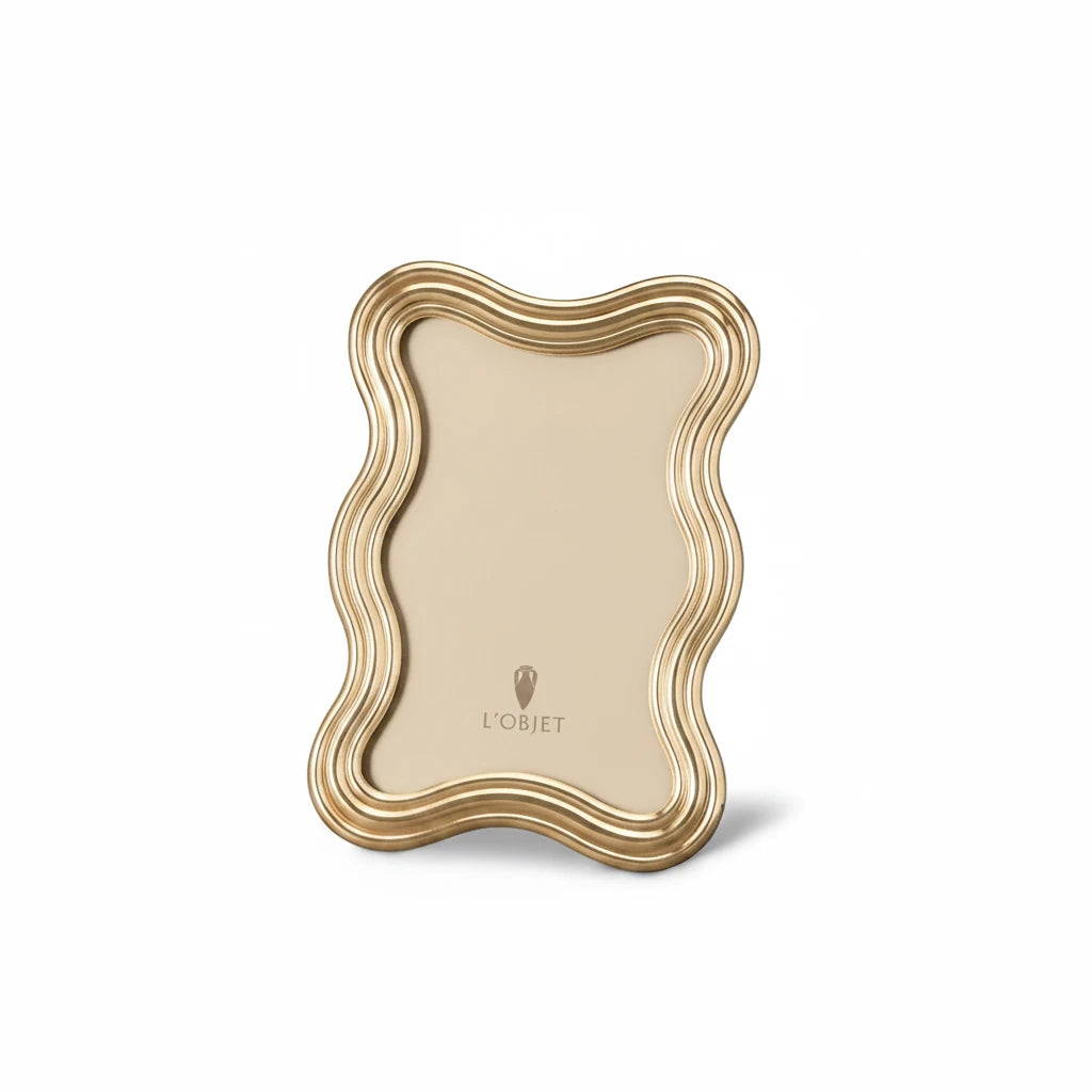L'Objet Ripple frame, gold, 4x6 | Cayen Home
