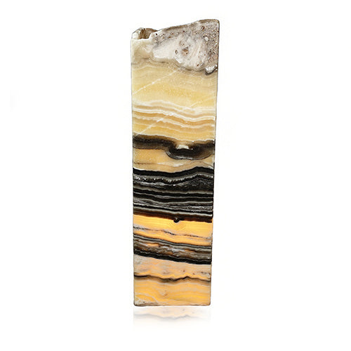 Zebra onyx prism lamp, rustic edge | Cayen Home