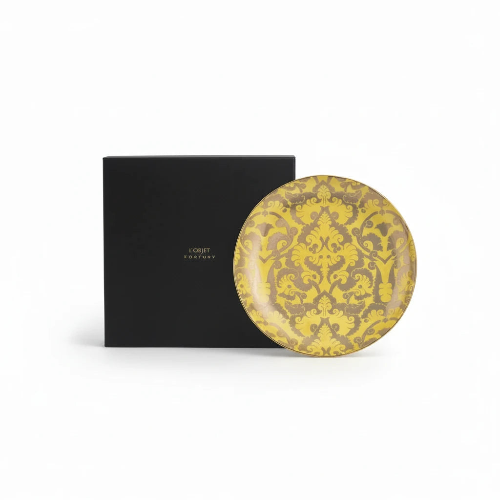 L'Objet Fortuny Laotze yellow coupe bowl, large, view 4 | Cayen Home