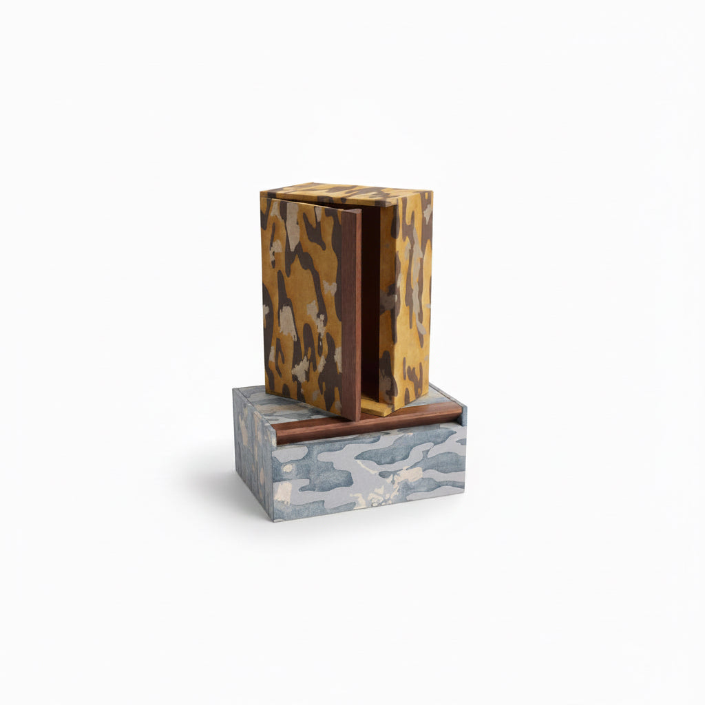 L'Objet Fortuny box, camo isole tiger, view 6 | Cayen Home