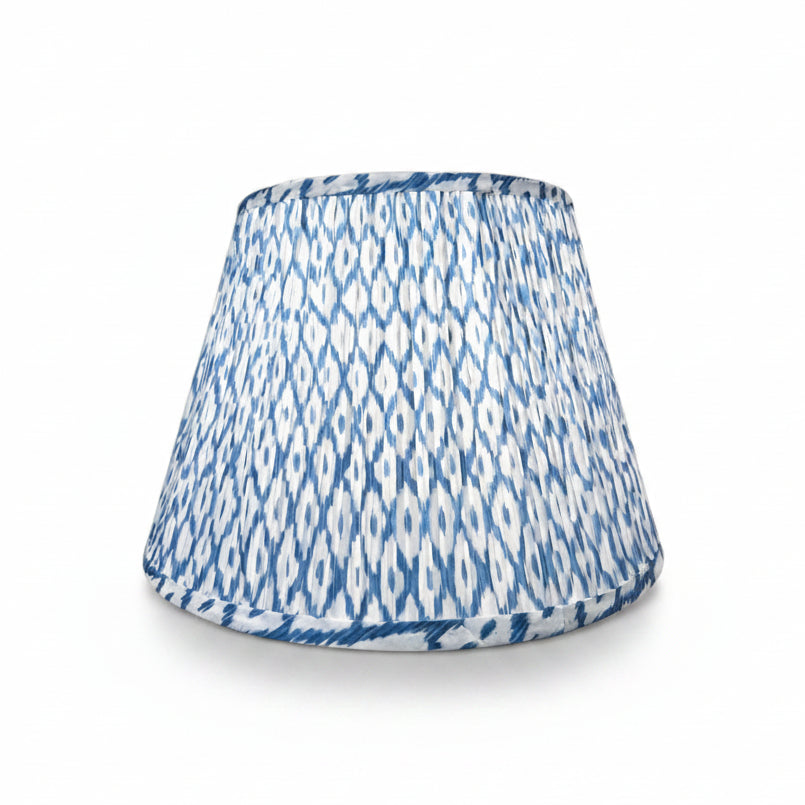 Dorset blue and white print lampshade, 16 inch, pair | Cayen Home