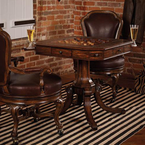 Maitland-Smith Choate game table, view 3 | Cayen Home