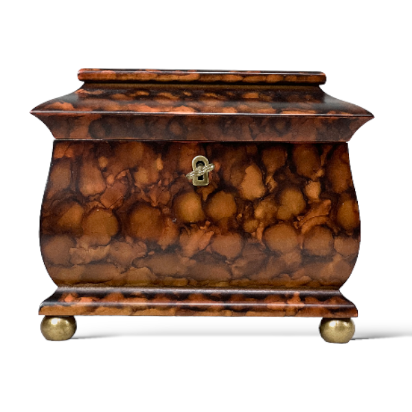 Tortoise tea box with key | Cayen Home