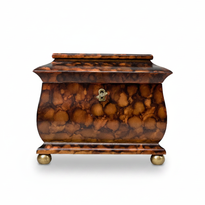 Tortoise tea box with key | Cayen Home
