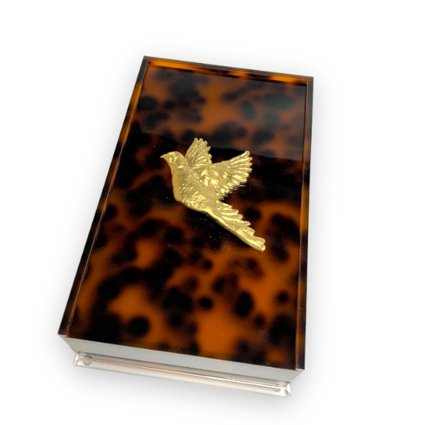 Southern Tribute pheasant guest towel box, view 2 | Cayen Home