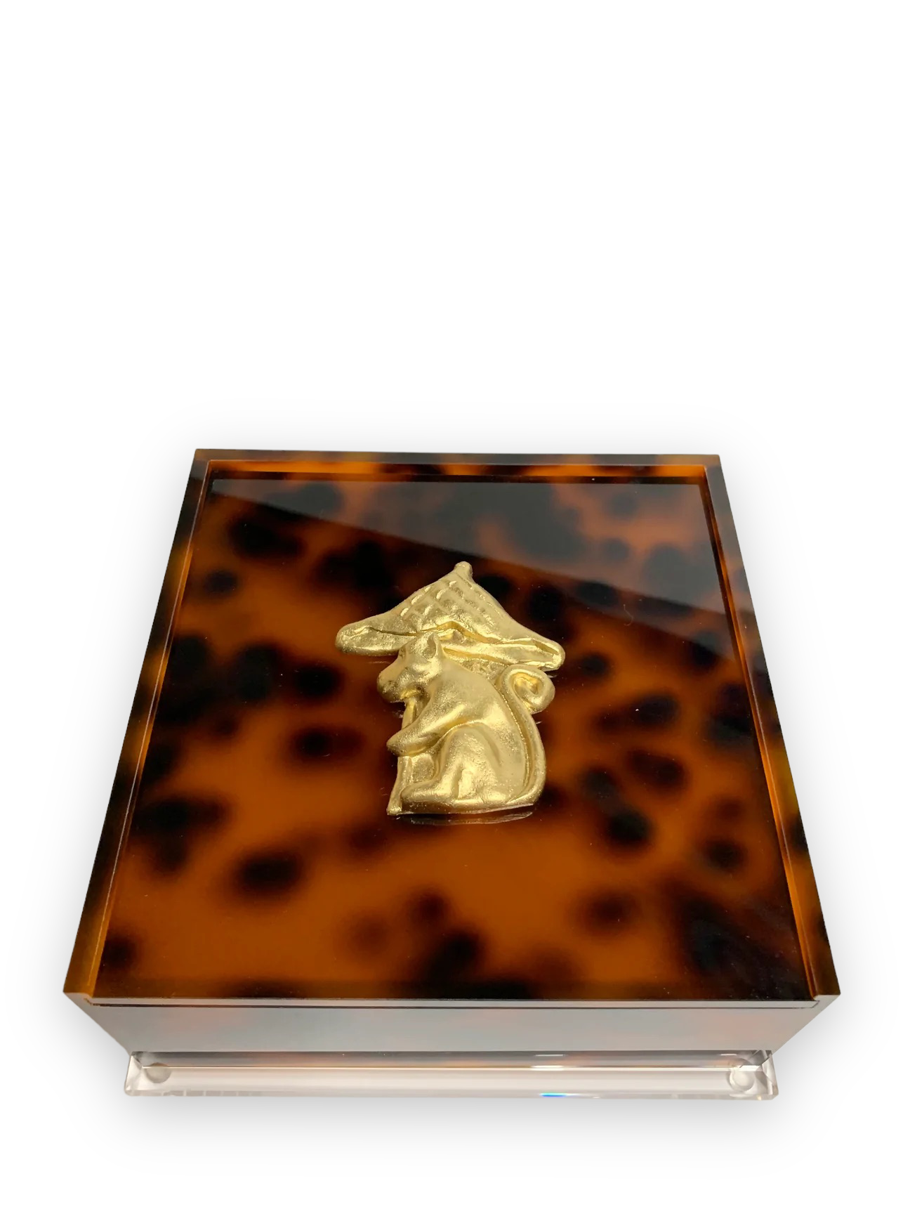 Southern Tribute monkey cocktail napkin box, view 2 | Cayen Home