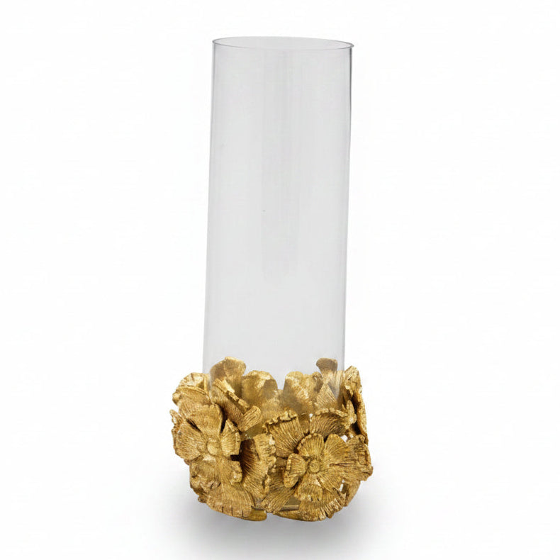 John-Richard brass flowers and glass vase | Cayen Home