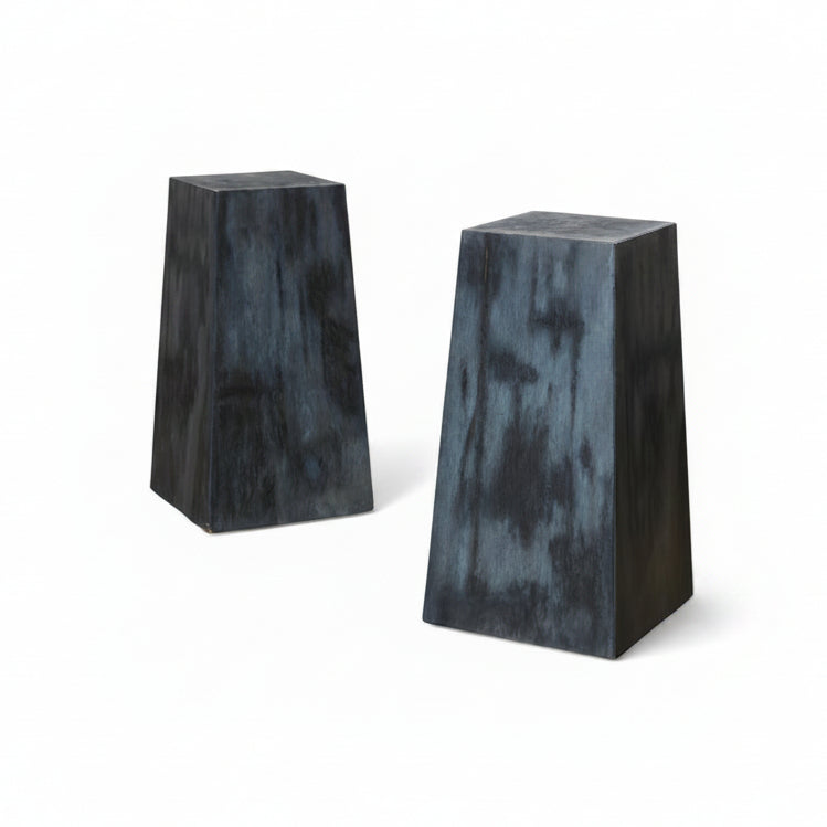 Faux marble pedestals, pair | Cayen Home