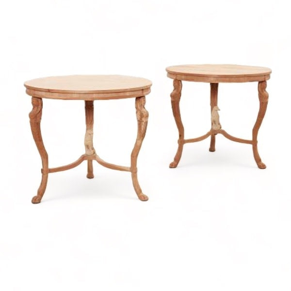 Hendrix Allardyce neoclassical center tables, pair | Cayen Home