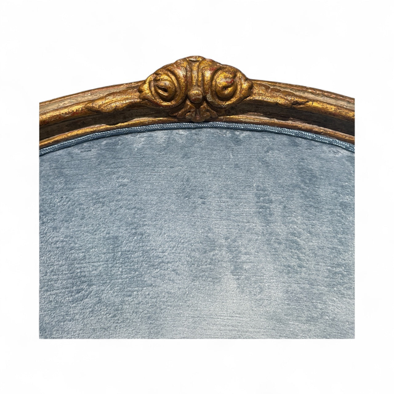 Louis XVI painted and gilded barrel-back bergere chair, view 3 | Cayen Home
