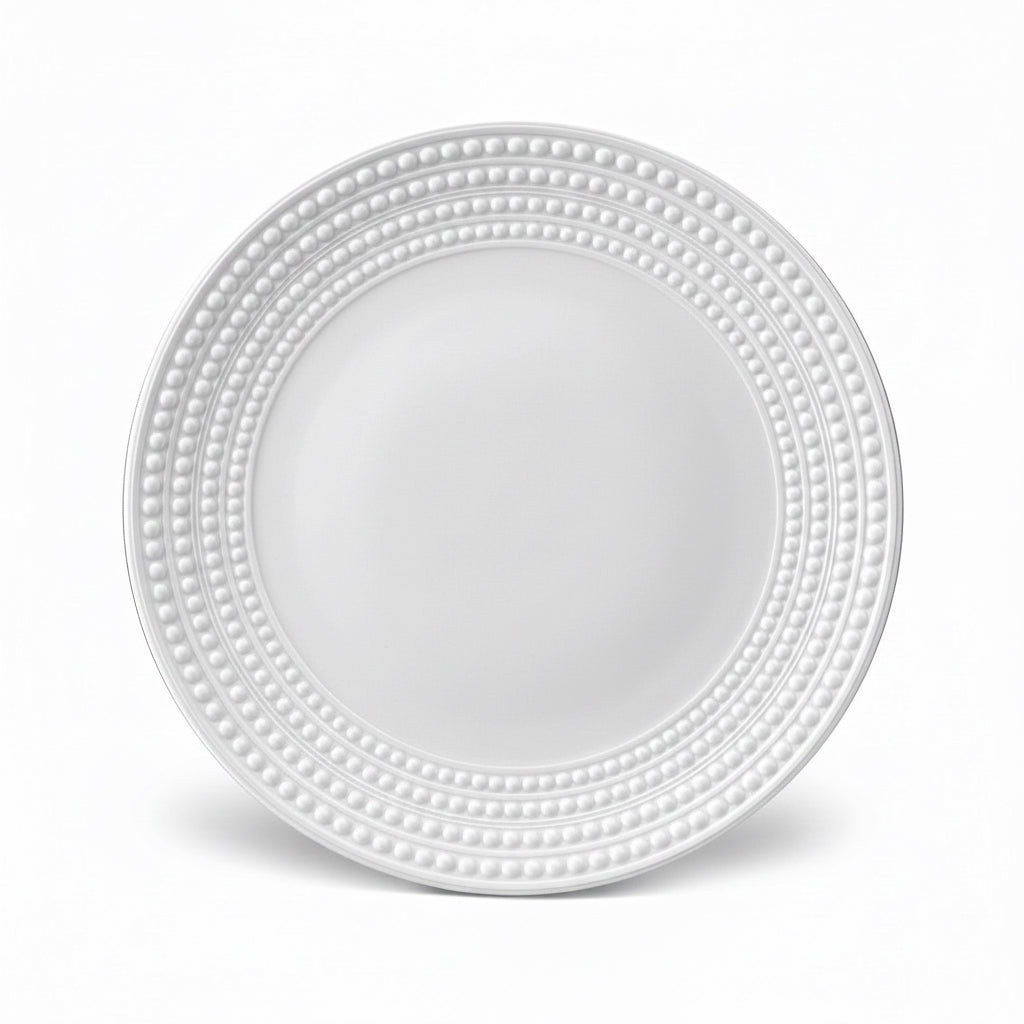 L'Objet Perlae white charger | Cayen Home