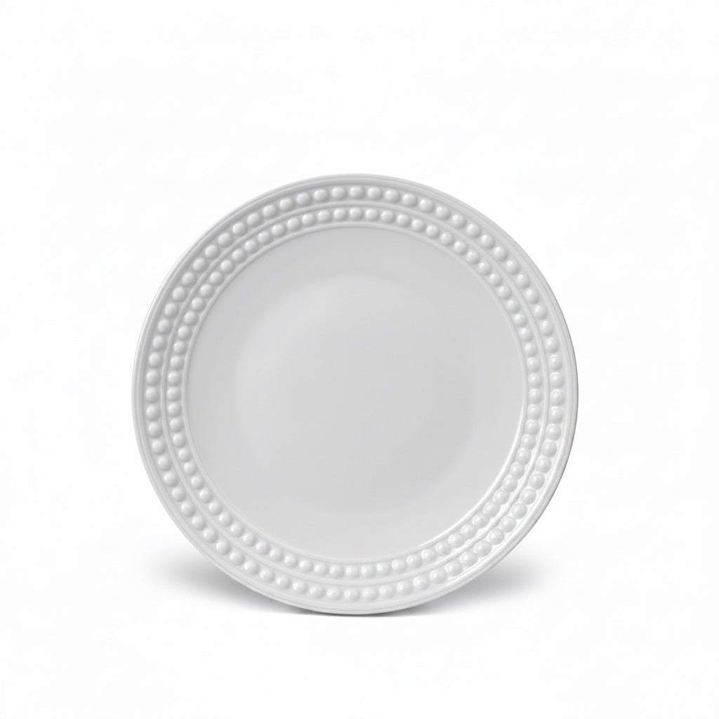 L'Objet Perlae white dessert plate | Cayen Home