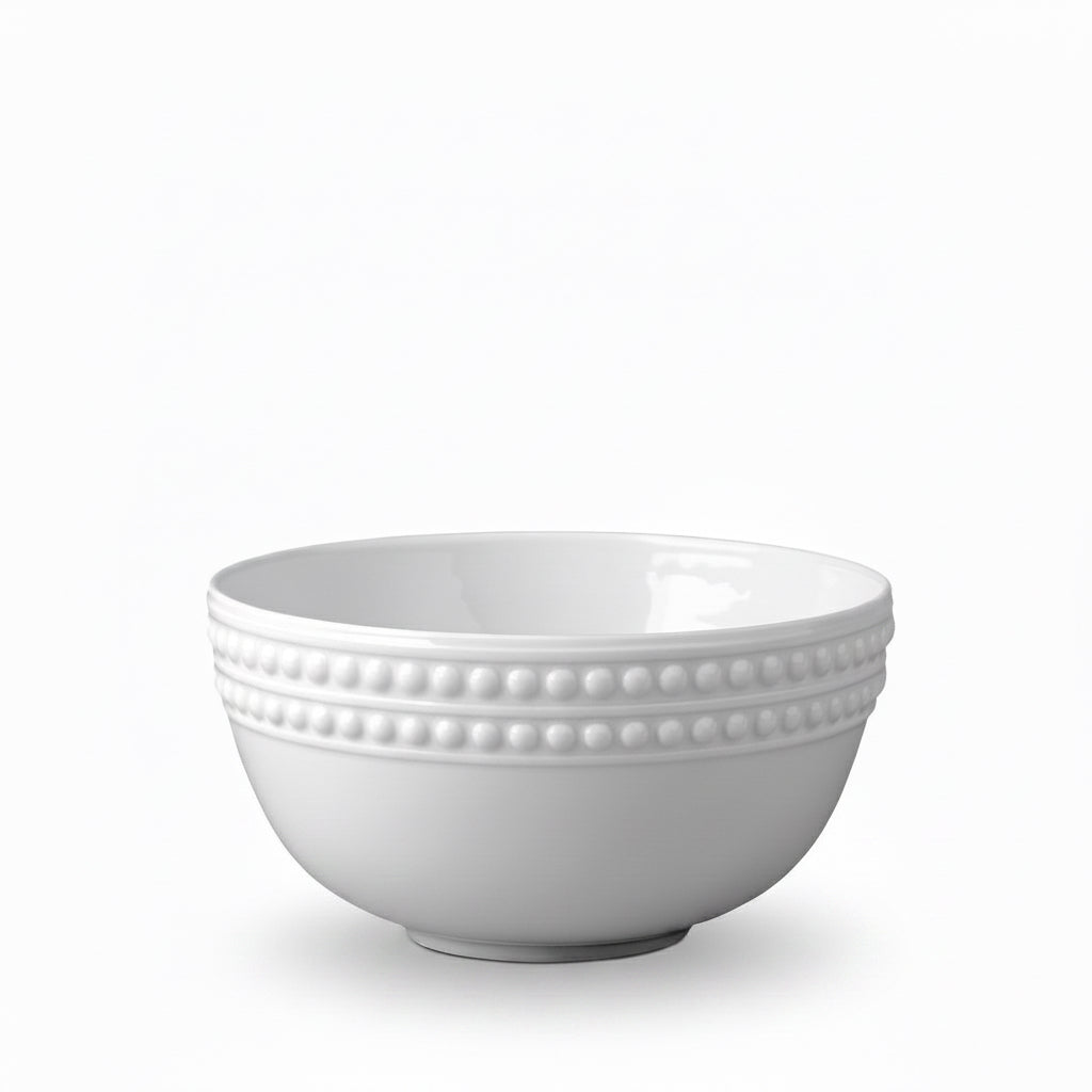 L'Objet Perlae white cereal bowl | Cayen Home