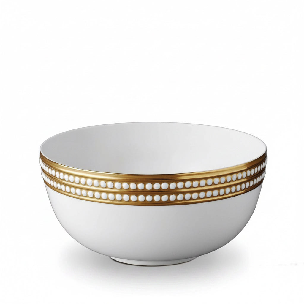 L'Objet Perlae gold serving bowl | Cayen Home