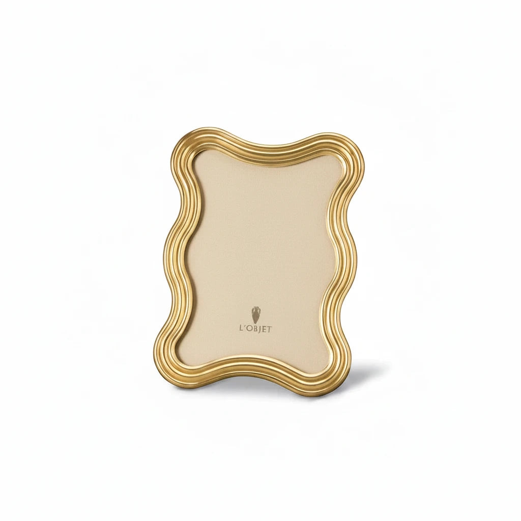 L'Objet Ripple frame, gold, 5x7 | Cayen Home