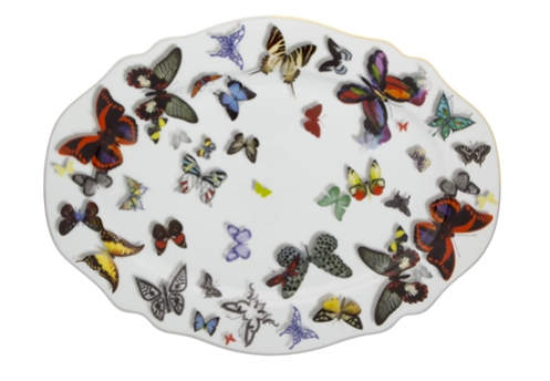 Vista Alegre Butterfly Parade small oval platter | Cayen Home