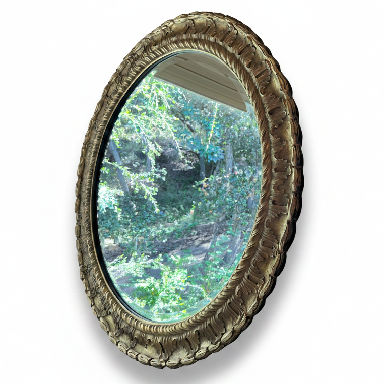 Round gilded mirror | Cayen Home