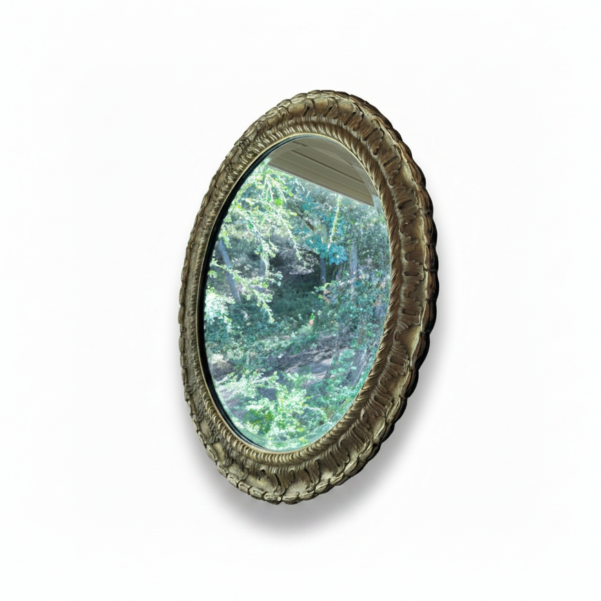 Round gilded mirror | Cayen Home