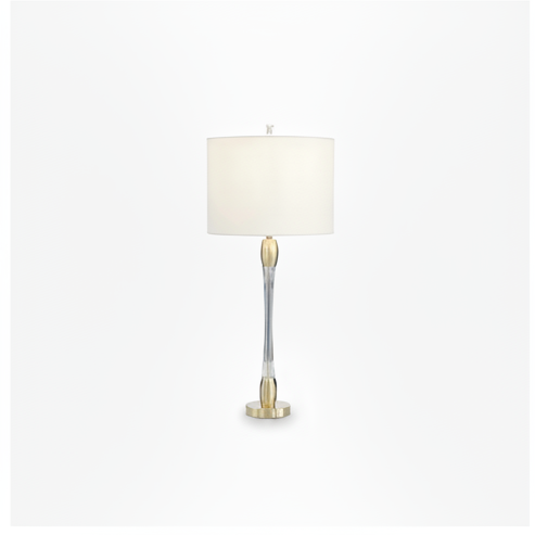 John-Richard crystal and satin gold table lamp | Cayen Home