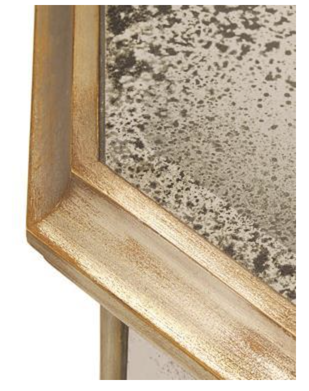John-Richard Juno foxed mirrored credenza, view 3 | Cayen Home