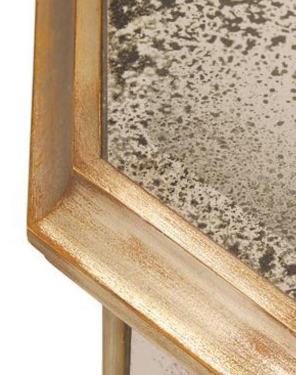John-Richard Juno foxed mirrored credenza, view 3 | Cayen Home