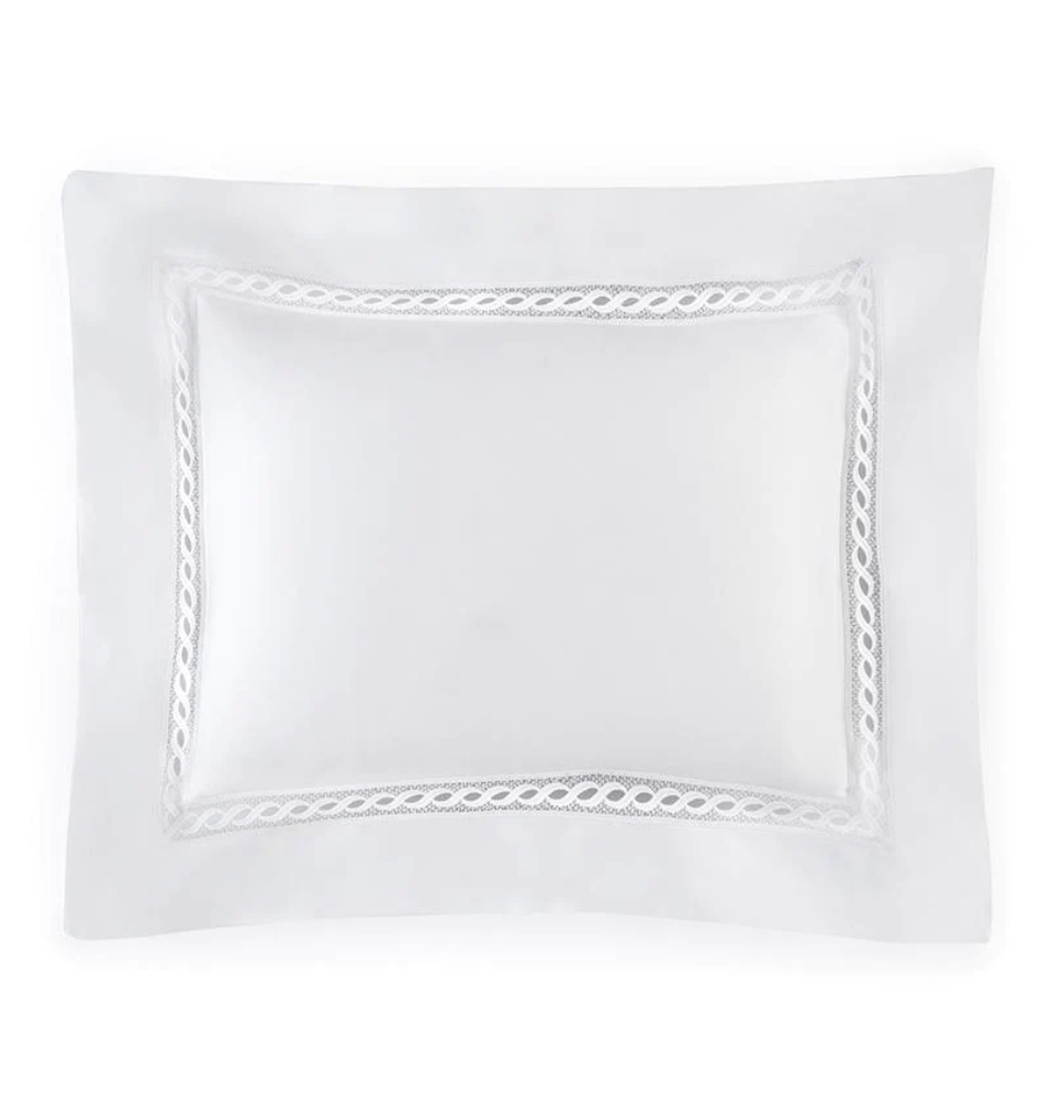 Sferra Millesimo standard sham, white | Cayen Home