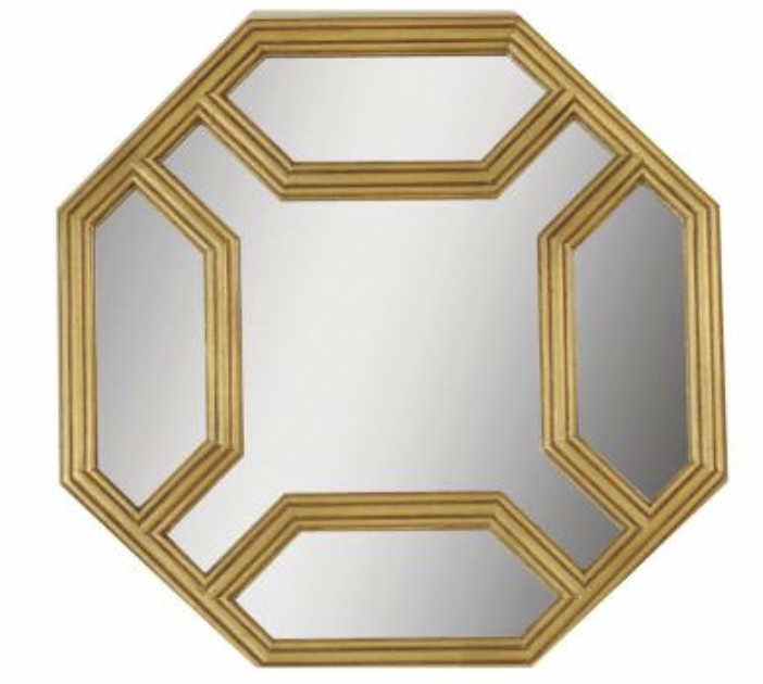 Maitland-Smith octagonal gilt mirrors, set of 4 | Cayen Home