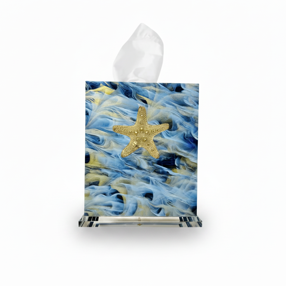 Southern Tribute starfish boutique tissue box cover | Cayen Home