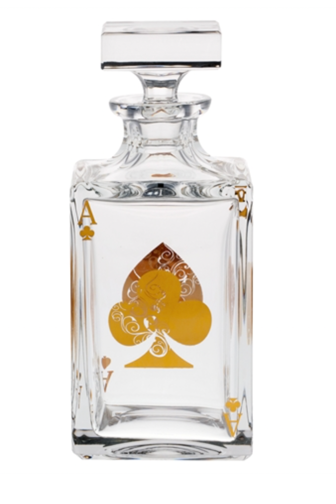 Vista Alegre Poker whiskey decanter, view 2 | Cayen Home